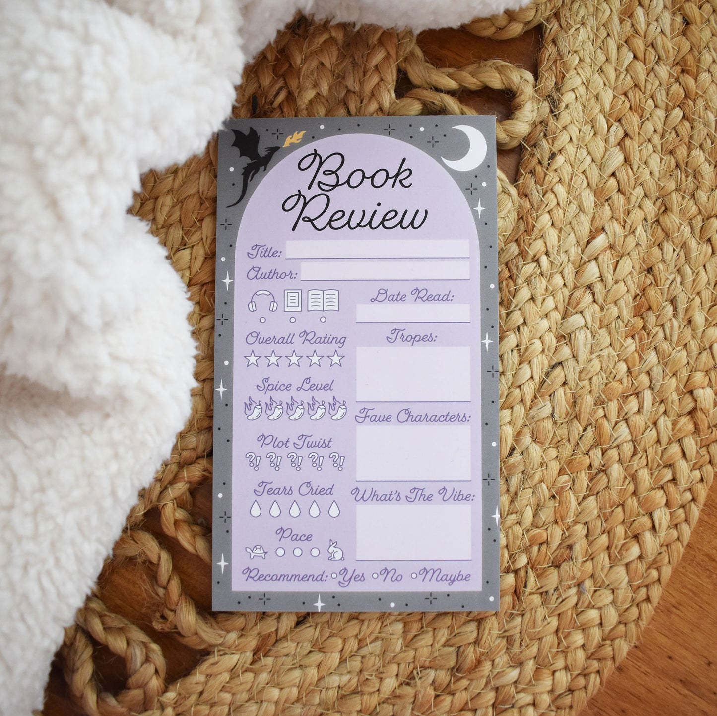 Book Review Notepad - Dragon