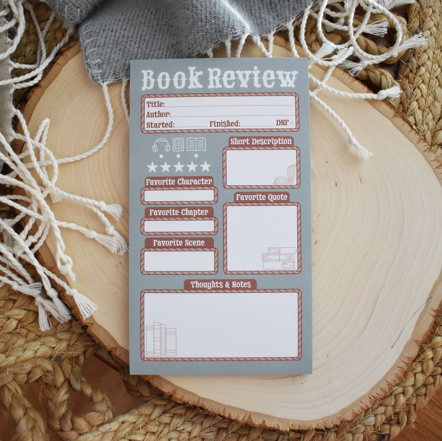 Book Review Notepad - Western
