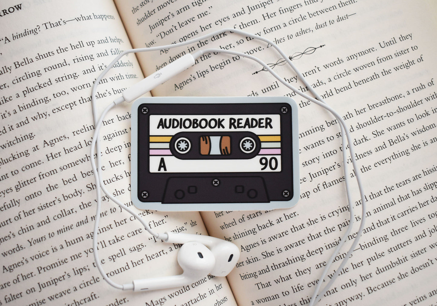 Audiobook Cassette Tape Sticker