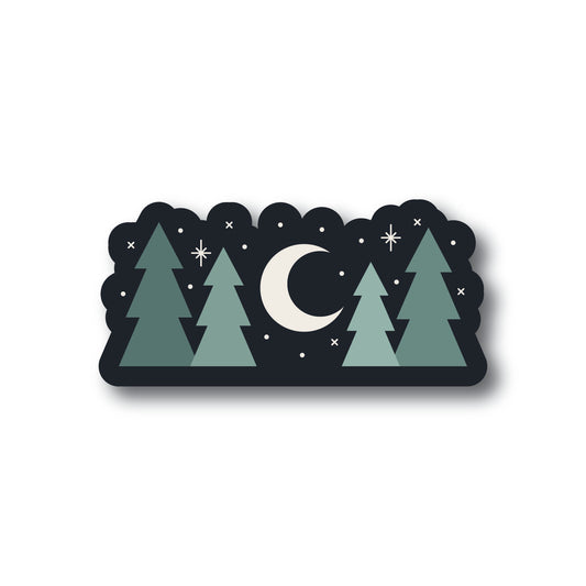 Night Forest Sticker