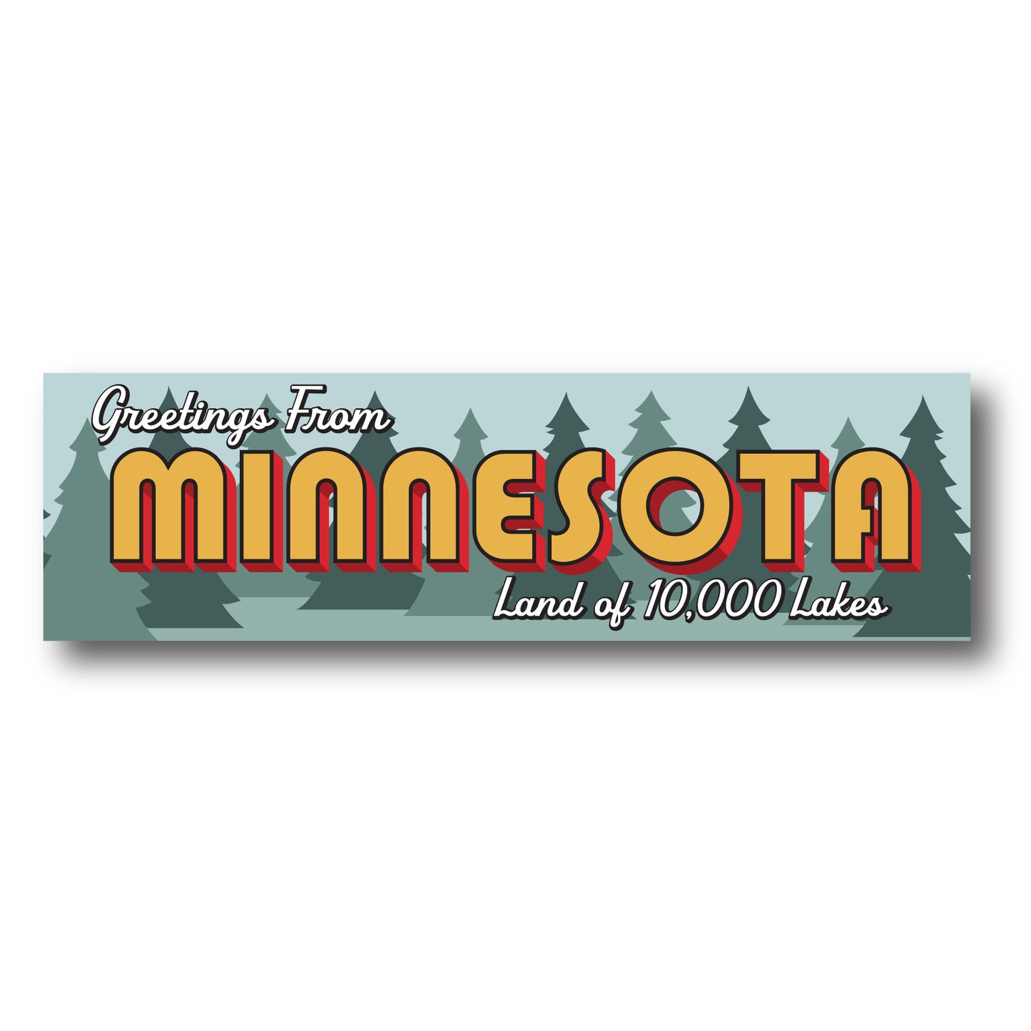 Greetings From MN Bumper Sticker