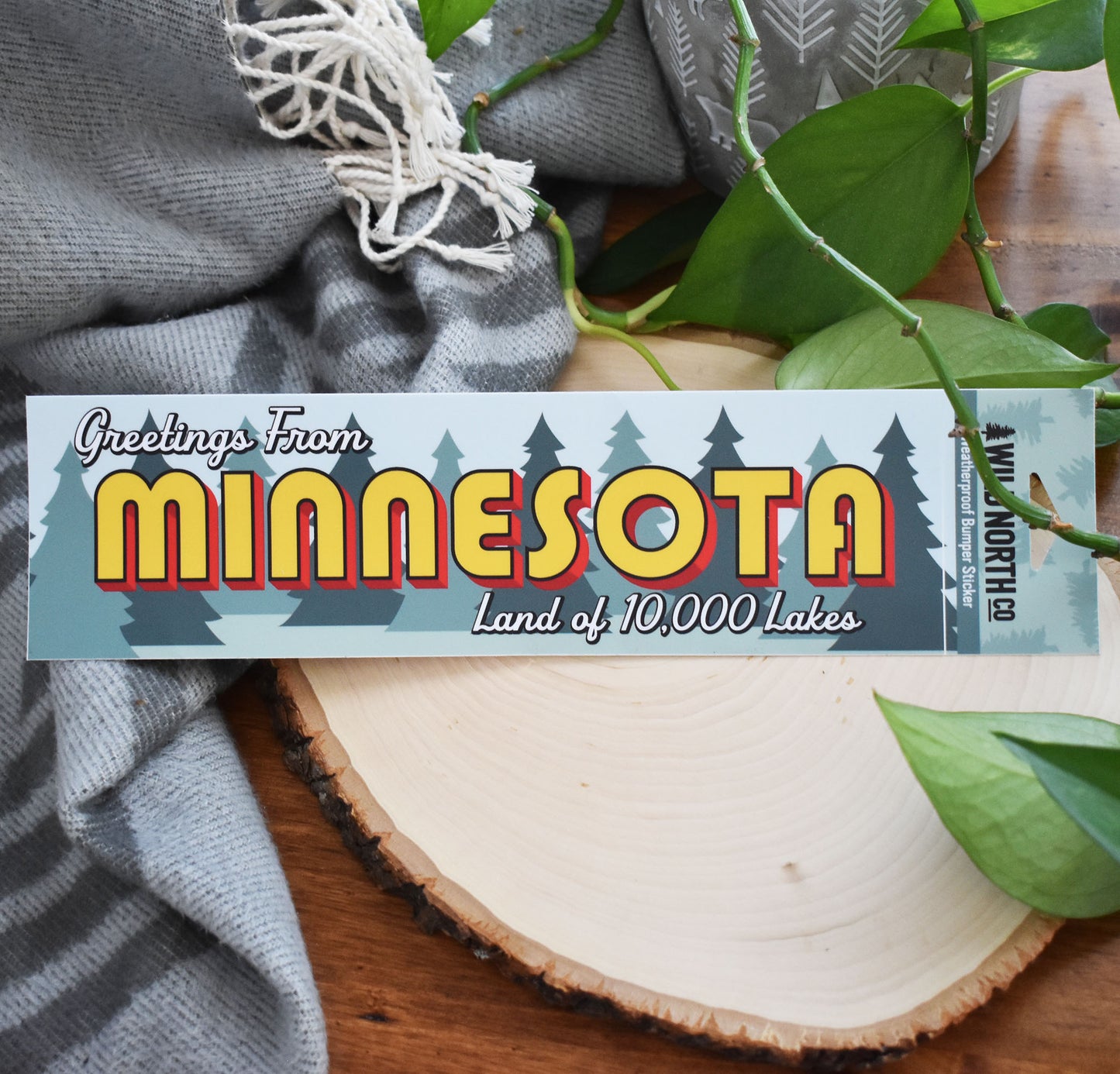 Greetings From MN Bumper Sticker