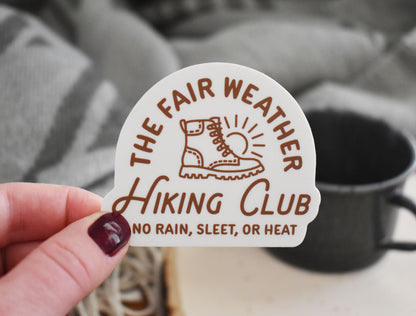 Hiking Club Sticker