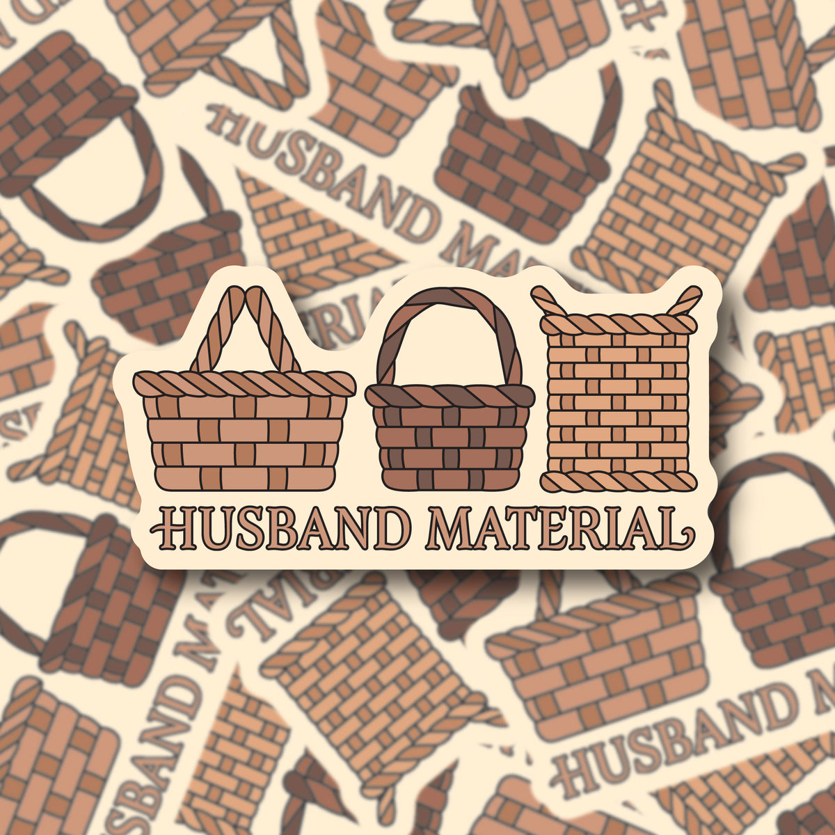 Husband Material Sticker