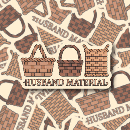 Husband Material Sticker