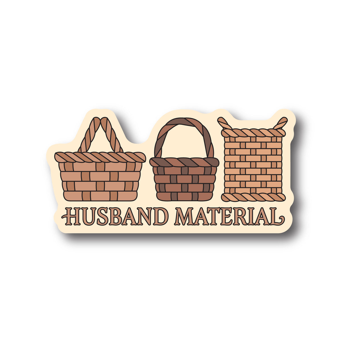 Husband Material Sticker