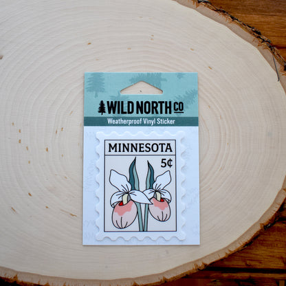 Lady Slipper Stamp Sticker