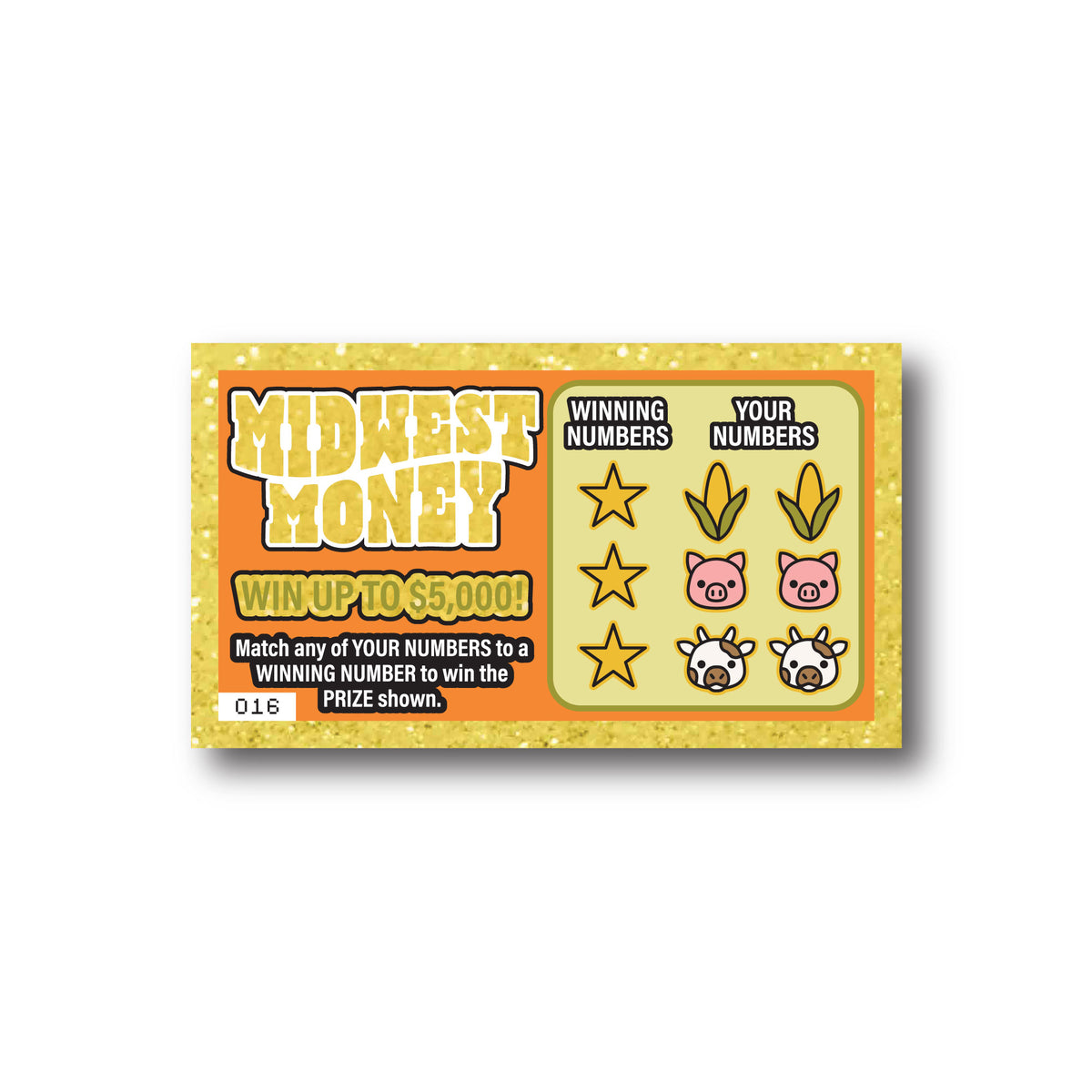 Midwest Money Scratch Off Sticker
