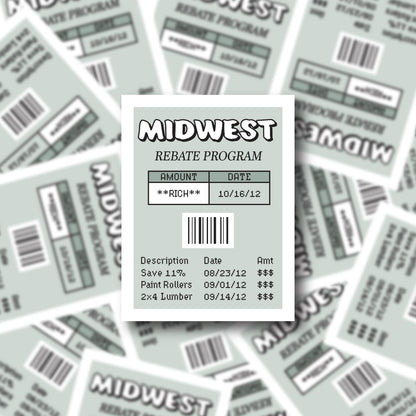 Midwest Rich Sticker