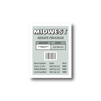 Midwest Rich Sticker