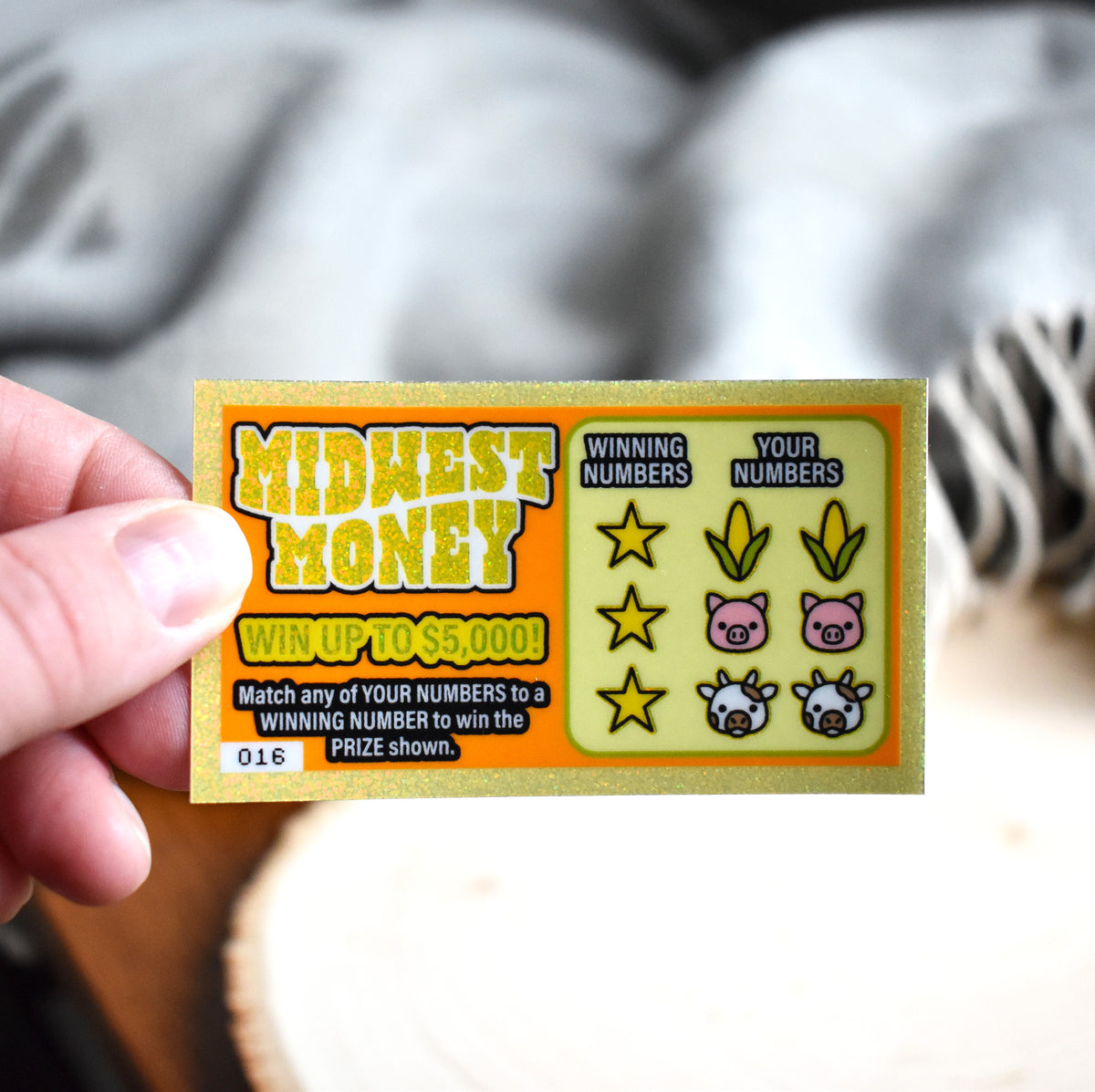 Midwest Money Scratch Off Sticker