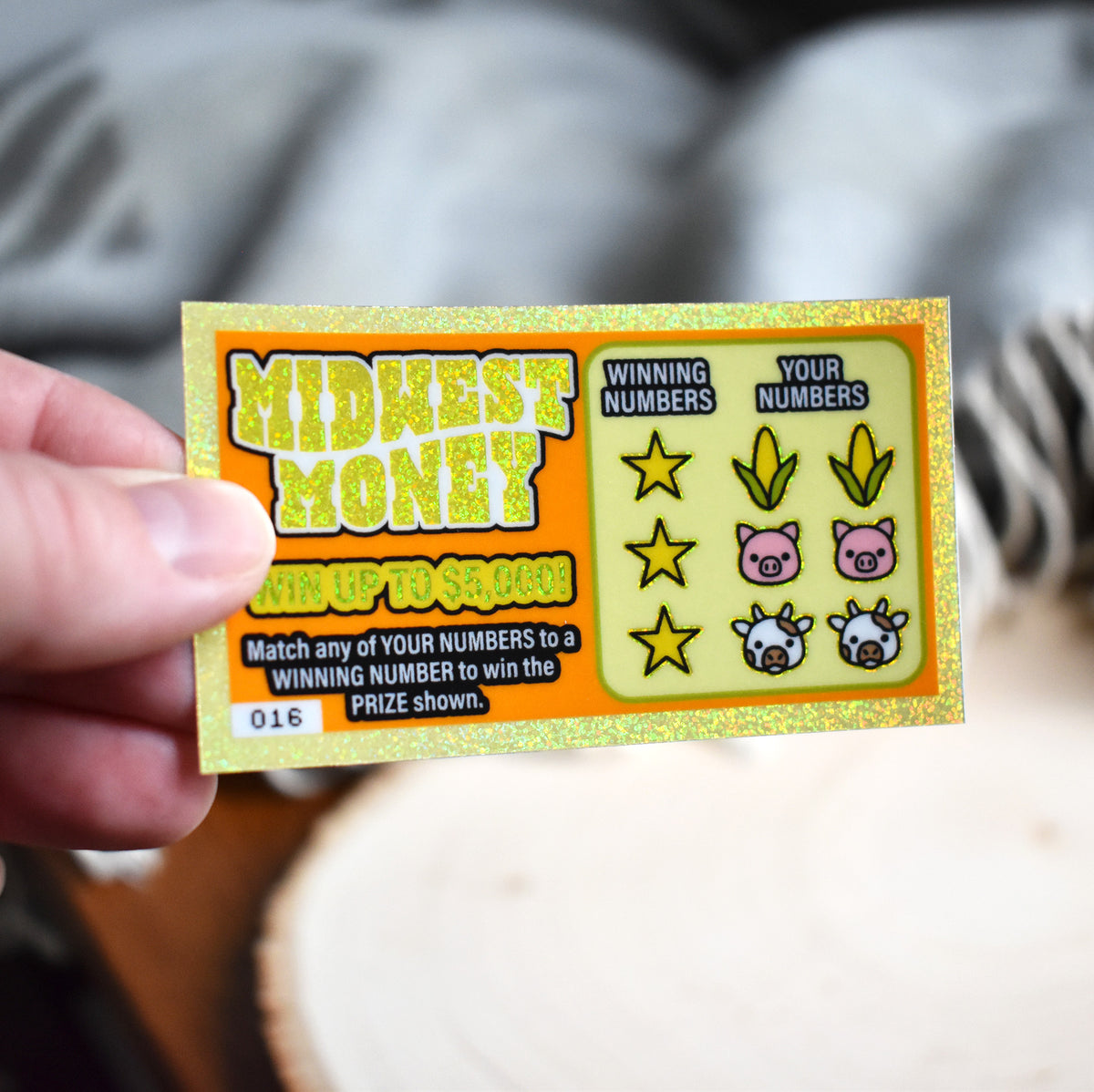 Midwest Money Scratch Off Sticker