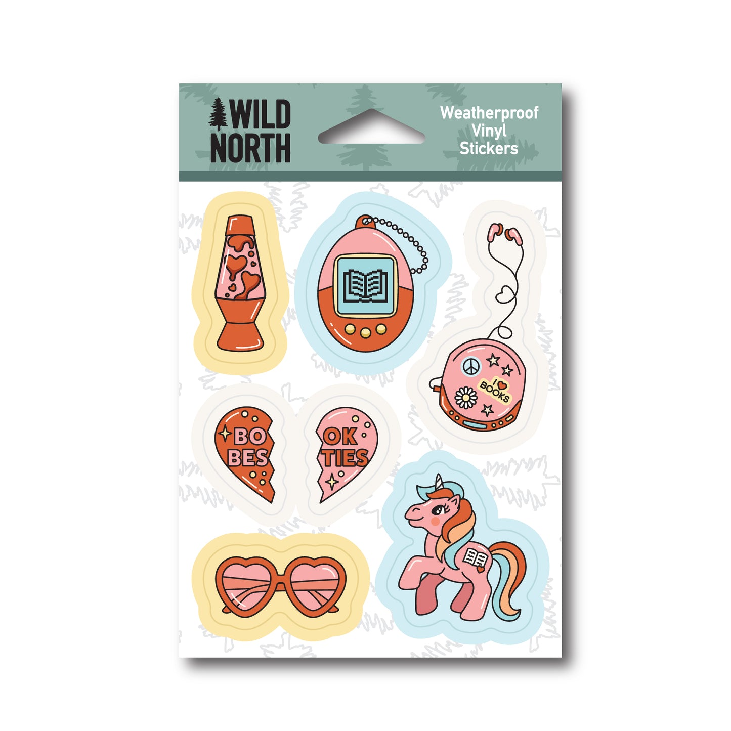 Millenial Bookish Sticker Sheet