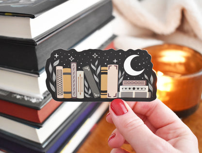 Night Bookshelf Sticker