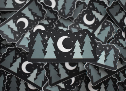 Night Forest Sticker