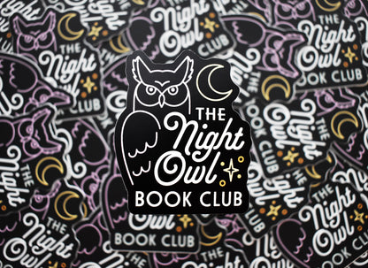 Night Owl Book Club Sticker