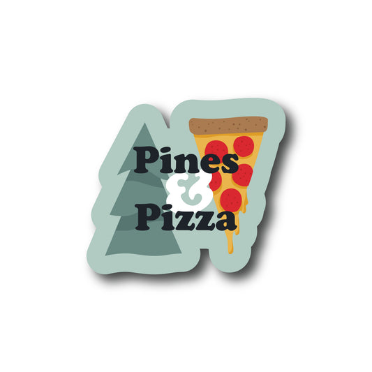 Pines And Pizza Sticker