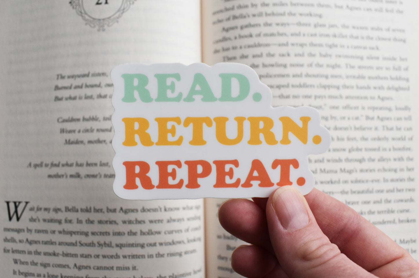 Read Return Repeat Sticker