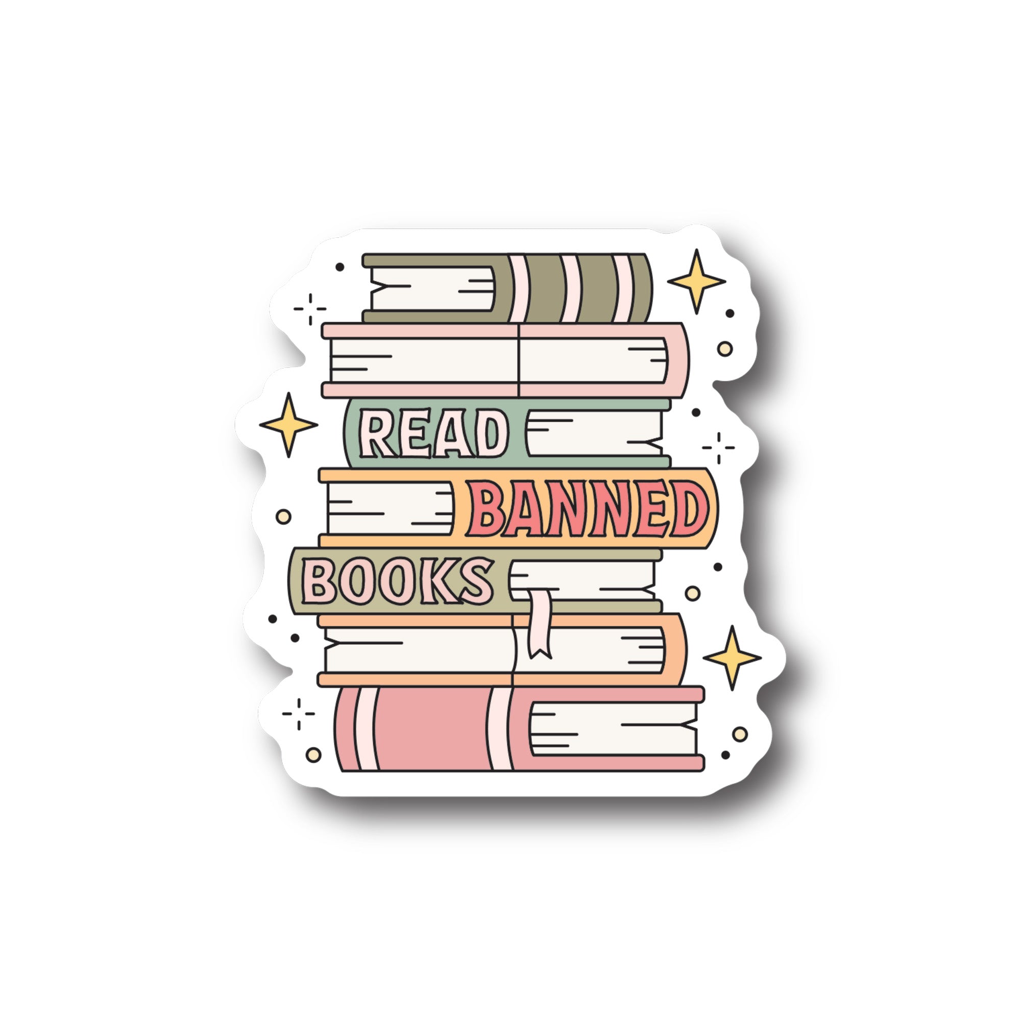 Read Beyond Sticker Read Banned Books Sticker – Wild North Co