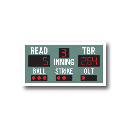 Reading Scoreboard Sticker