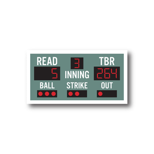 Reading Scoreboard Sticker