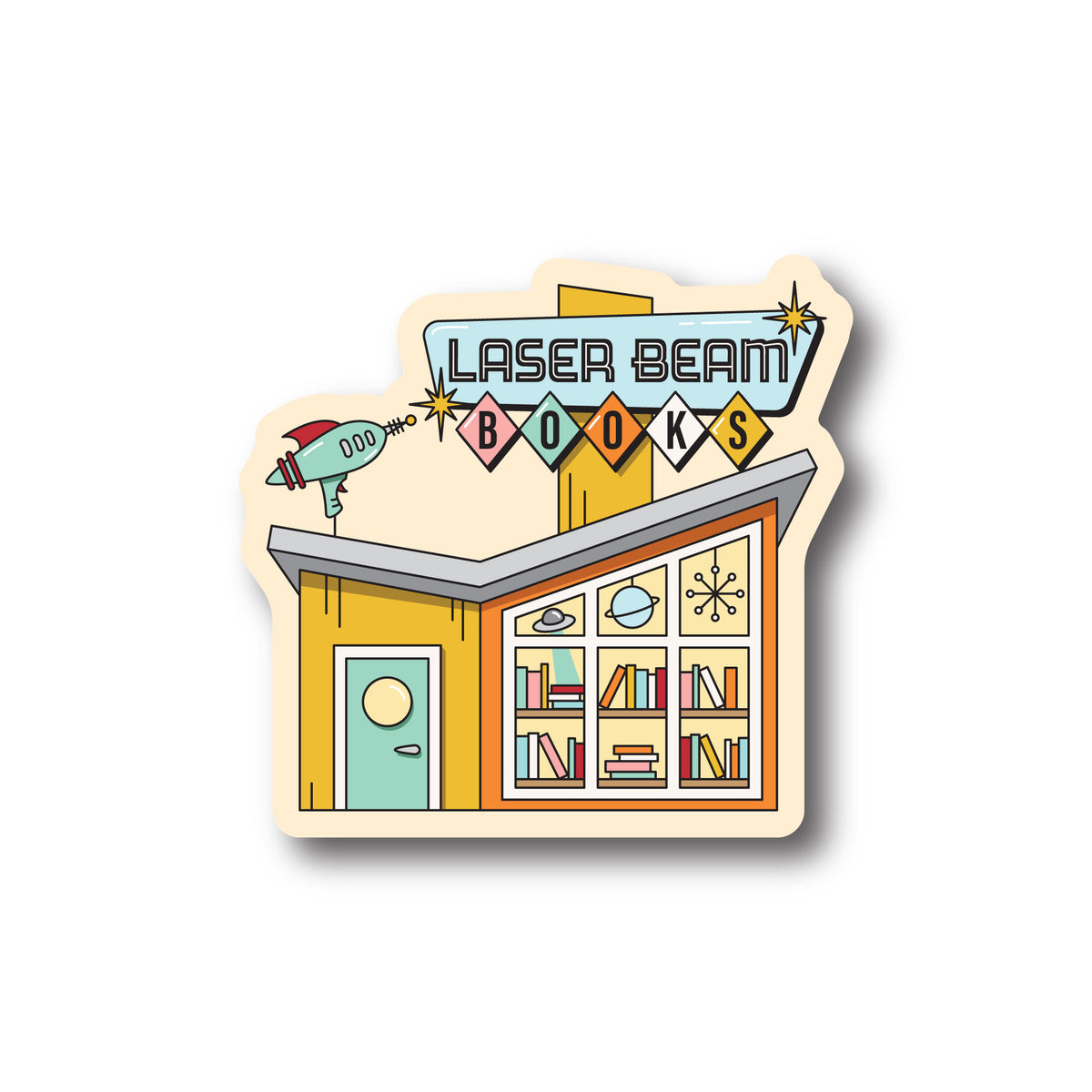 Sci-Fi Bookstore Sticker