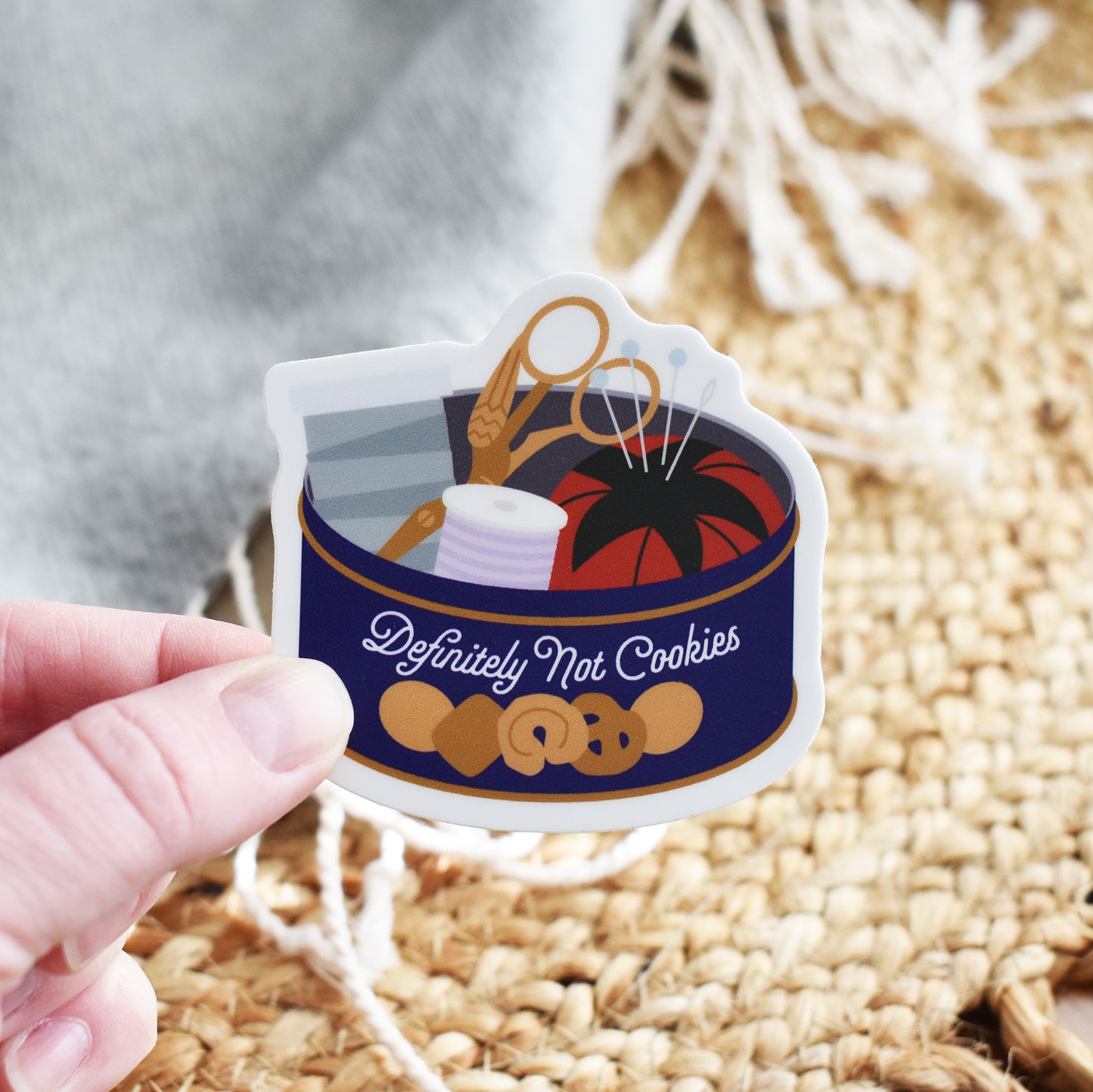 Sewing Tin Sticker