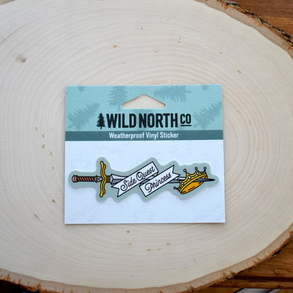 Side Quest Princess Sticker