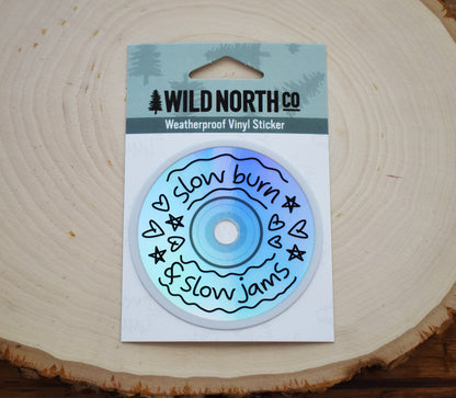 Slow Burn CD Holographic Sticker