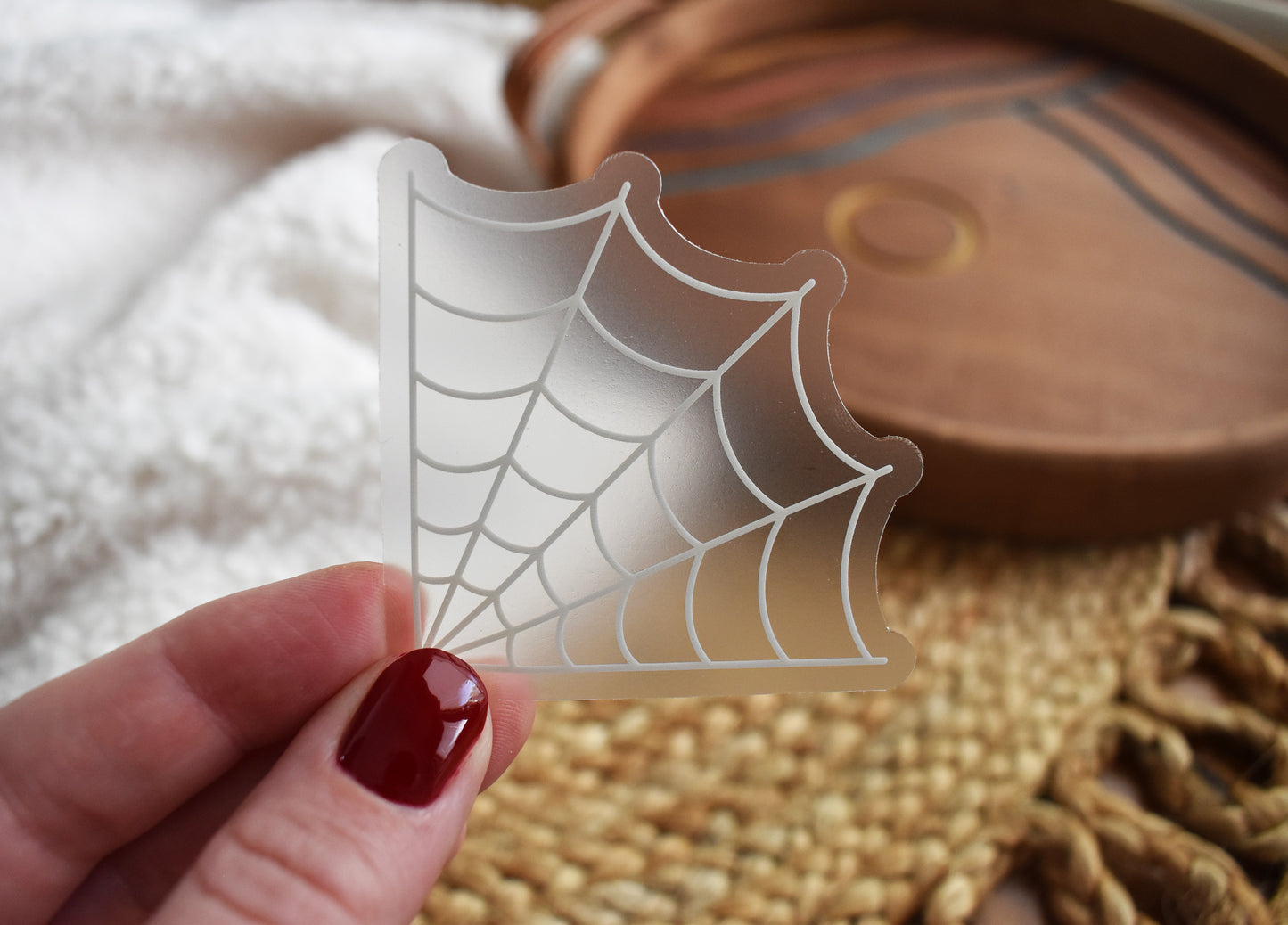 Spiderweb Sticker Clear
