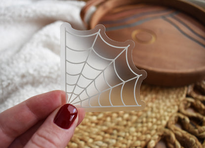 Spiderweb Sticker Clear