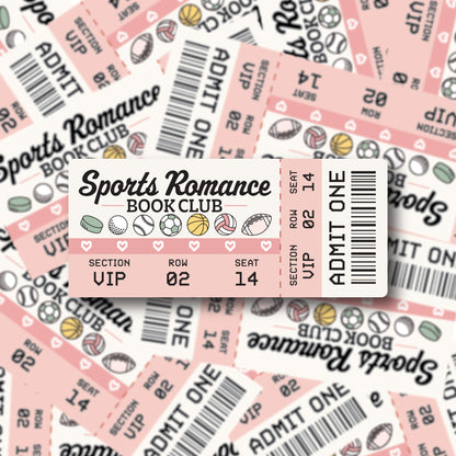 Sport Romance Ticket Sticker