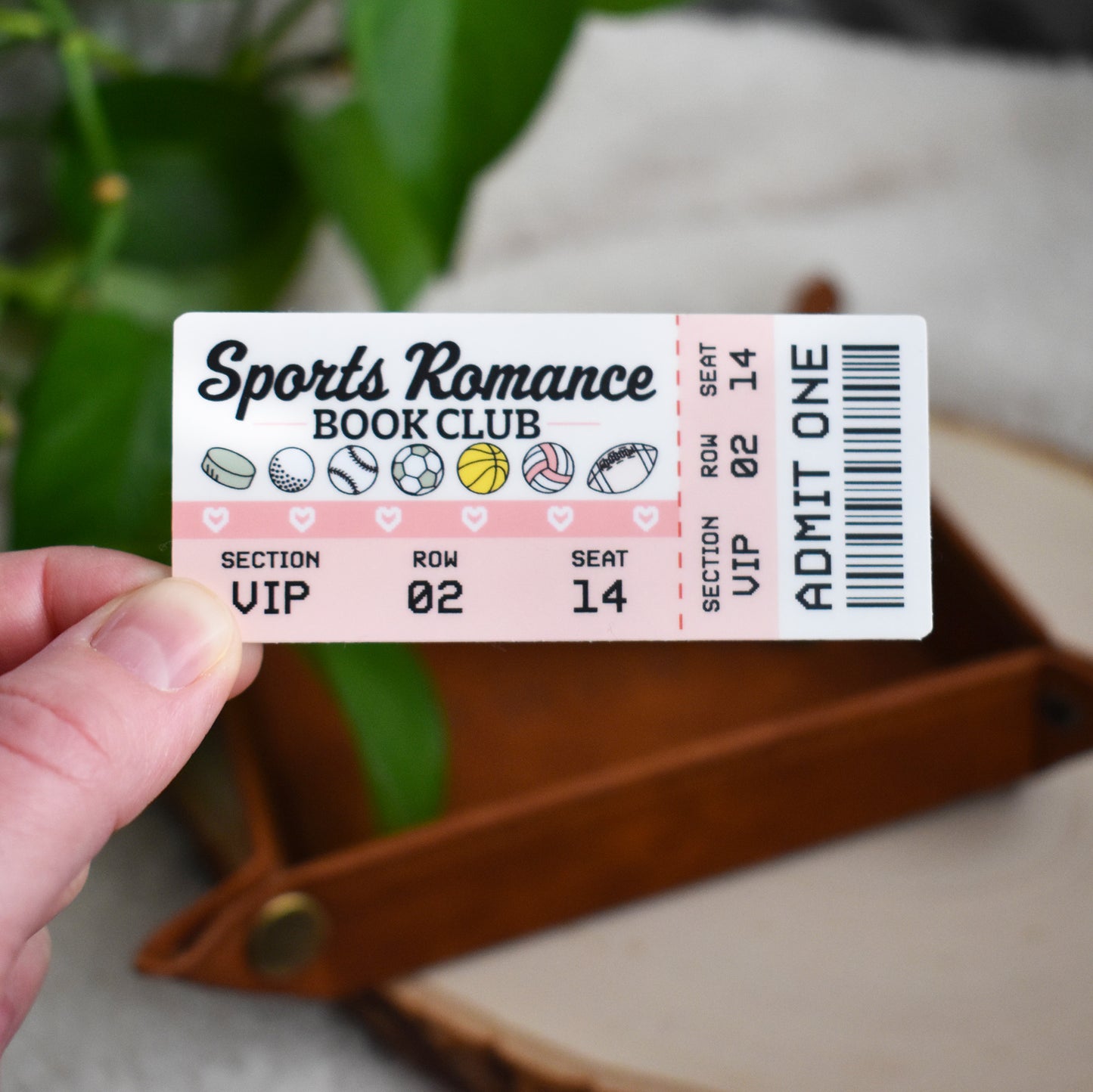 Sport Romance Ticket Sticker