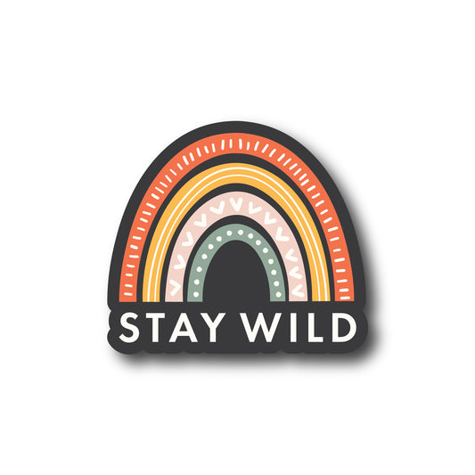 Stay Wild Rainbow Sticker
