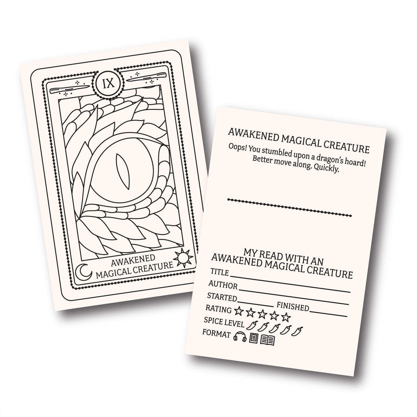 The Fantasy Reader's Tarot Coloring Book