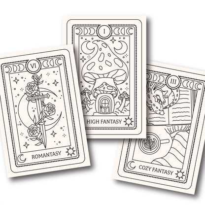 The Fantasy Reader's Tarot Coloring Book