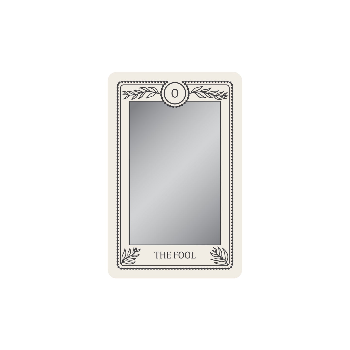 The Fool Mirror Sticker