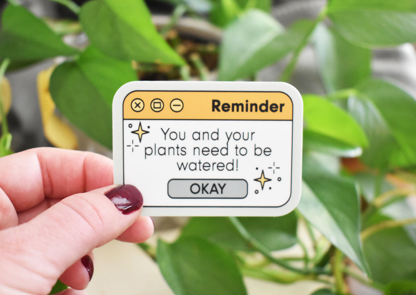 Water Reminder Popup Sticker