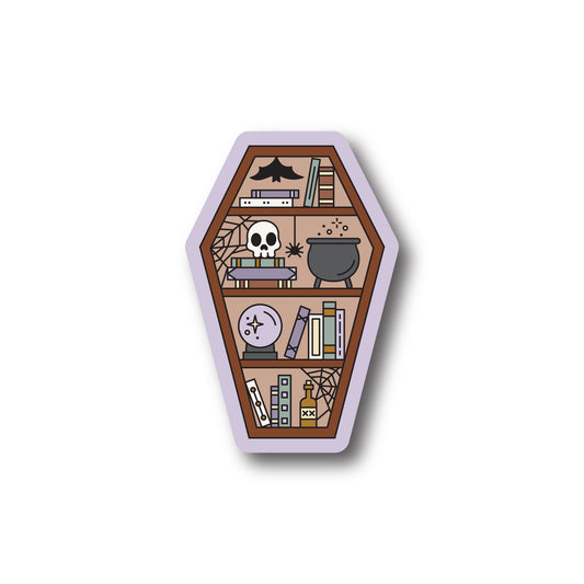 Witchy Bookshelf Sticker