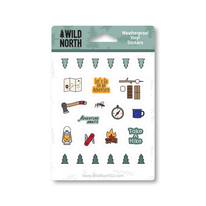 Mini Camping Sticker Sheet