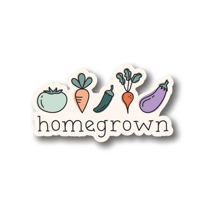 Homegrown Veggies Sticker