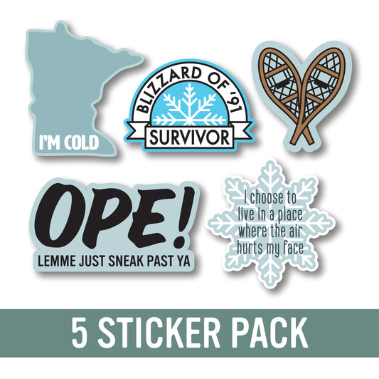 MN Winter Sticker Pack