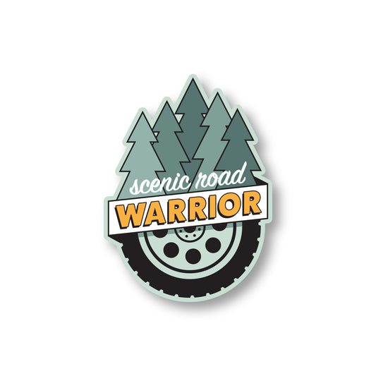 Scenic Road Warrior Sticker