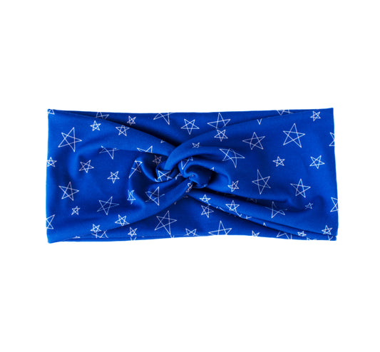 Stars Headband Blue
