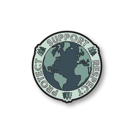 Support, Respect, Protect Sticker