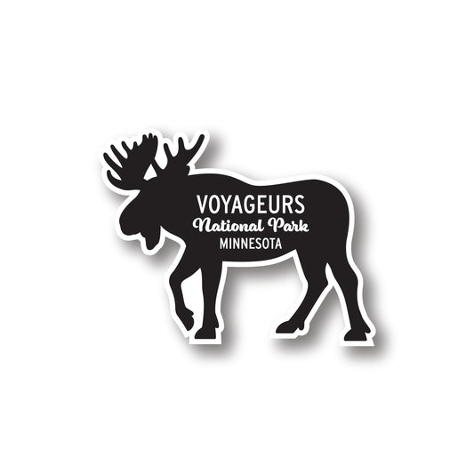Voyageurs Moose Sticker